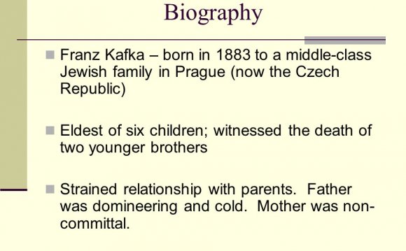 Biography Franz Kafka – born