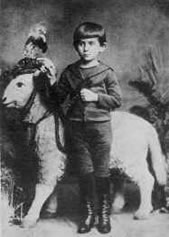 Franz Kafka at chronilogical age of 5