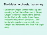 Franz Kafka the Metamorphosis summary